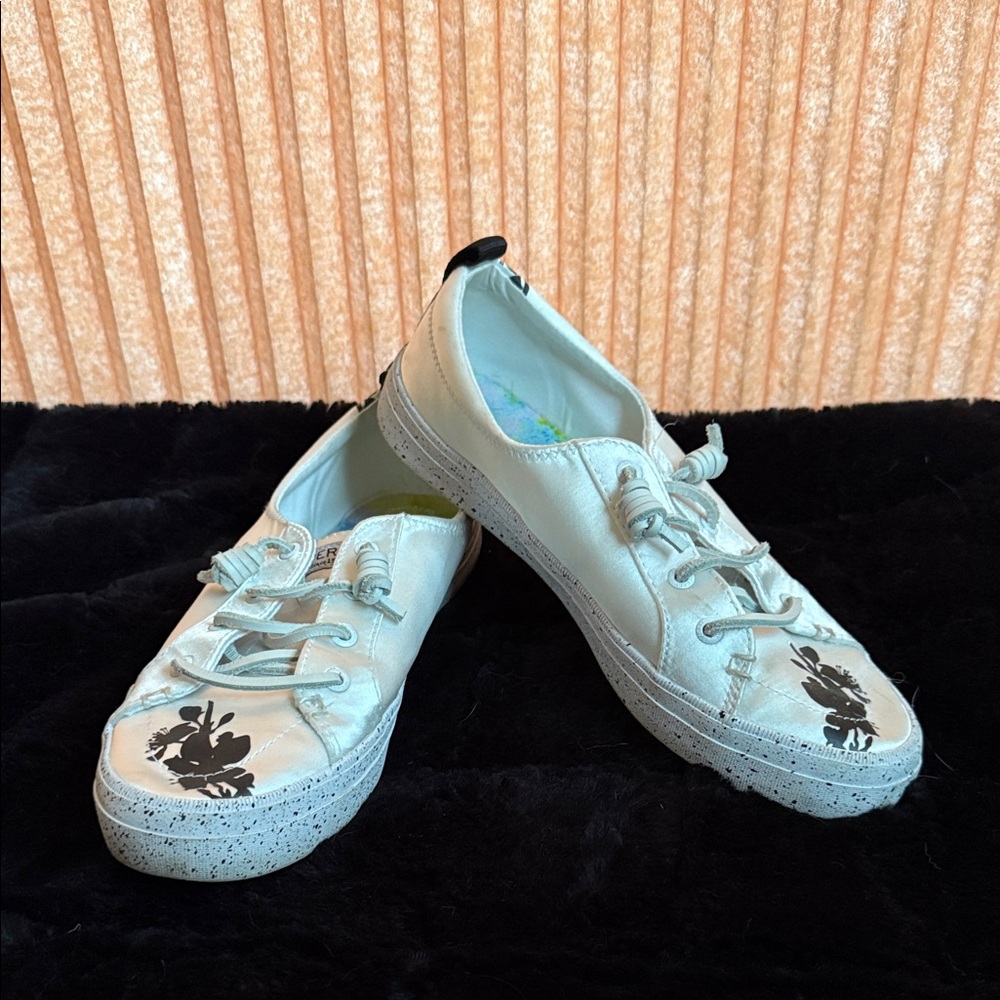 Sperry Cream and Black Sneakers